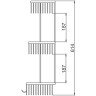 Полка FRAP F351-2 3-ярусная угловая, нержавейка/хром